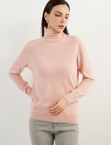 100 ٪ Cashmere النقي للنساء سترة السترة الطويلة الأكمام الطويلة دافئة ناعمة 2025 خريف الشتاء متماسكة in Kuwait