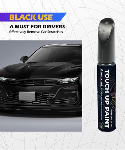 Car Paint Scratch Repair,Touch Up Paint for Cars,Car Accessories Car Paint,Car Scratch Repair,Touch Up Paint Pen,Car Scratch Remover Pen,Car Touch Up Paint Pen for Erase Car Scratches (Black) in Kuwait