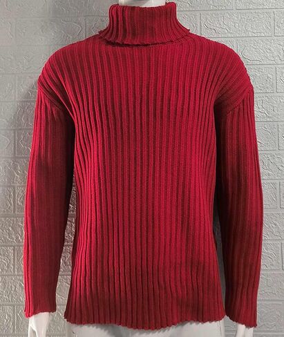 SOMTHRON Men's Sweaters Turtleneck Cable Knitted Pullover Long Sleeve Slim Fit Chunky Fall Winter Warm Jumper Tops in Saudi Arabia