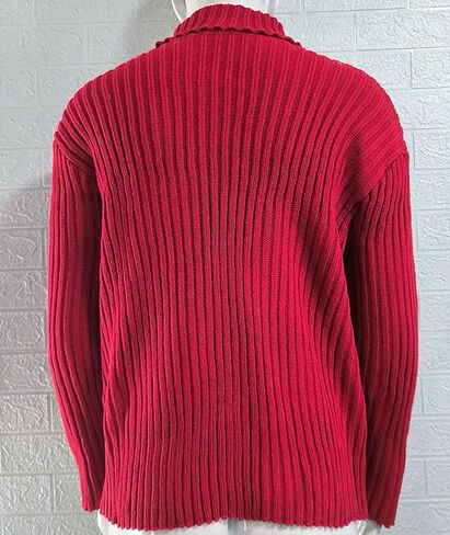 SOMTHRON Men's Sweaters Turtleneck Cable Knitted Pullover Long Sleeve Slim Fit Chunky Fall Winter Warm Jumper Tops in Saudi Arabia