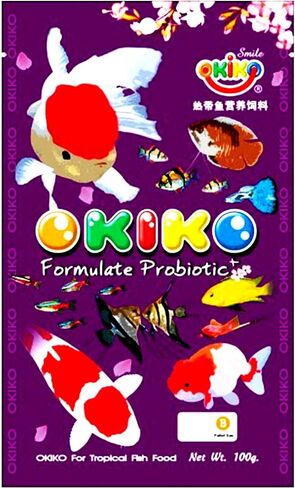 OKIKO Platinum X2، الكريات العائمة الحجم M = 2 مم، FLOWERHORN Fish Food تركيبة علامة الرأس الحمراء عالية البروتين أستازانتين اللون المعزز لتغذية الأسماك الاستوائية بروبيوتيك صحي ونمو سريع in Saudi Arabia