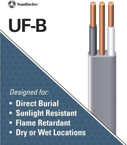ساوث واير 13055921 12/2WG UF Wire 25 قدم in Kuwait