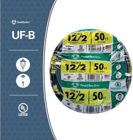 ساوث واير 13055921 12/2WG UF Wire 25 قدم in Kuwait
