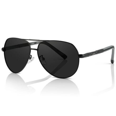 النظارات الشمسية Olwen XXL Aviator للرؤوس الكبيرة (مستقطبة) ، كبيرة كبيرة ، كبيرة وطويلة ، XL + علبة صلبة خالية in Kuwait