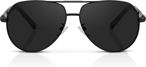 النظارات الشمسية Olwen XXL Aviator للرؤوس الكبيرة (مستقطبة) ، كبيرة كبيرة ، كبيرة وطويلة ، XL + علبة صلبة خالية in Kuwait