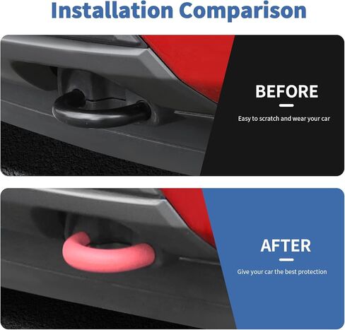 Front Bumper Tow Hook Covers 2Pcs Compatible with 2009-2024 F150 Exterior Accessories(Red) in Kuwait