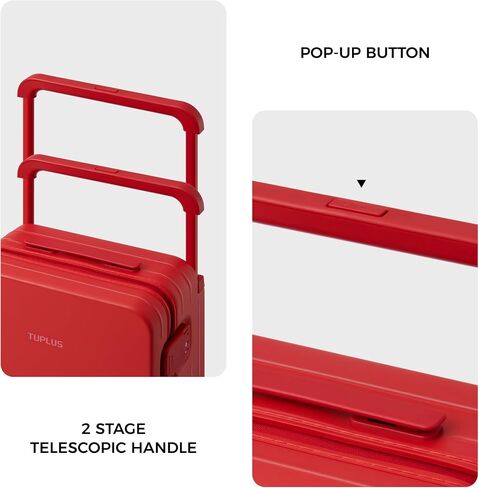 TUPLUS Suitcase Lightweight Luggage Hard Shell Suitcase with 4 Spinner Wheels Hold Check in Travel Case, Impression Series in Saudi Arabia