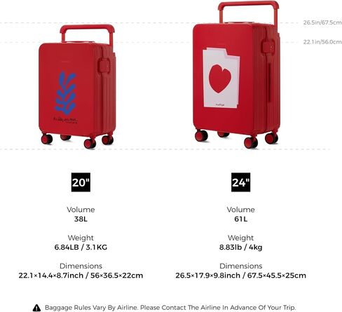 TUPLUS Suitcase Lightweight Luggage Hard Shell Suitcase with 4 Spinner Wheels Hold Check in Travel Case, Impression Series in Saudi Arabia
