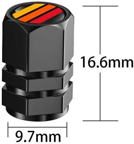 4PCS Tire Valve Stem Caps Fit for Toyota TRD Camry RAV4 Corolla Auto Accessories, Universal Stem Covers for Cars Trucks Motorcycles SUVs Bikes in Saudi Arabia