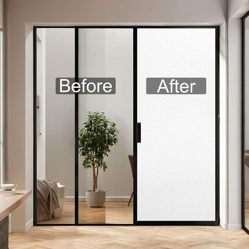 Frosted Window Film Static Cling Privacy Glass Film Removable No Glue Waterproof UV Protection for Bathroom Kitchen Bedroom (17.7x78.7 Inch) in Saudi Arabia