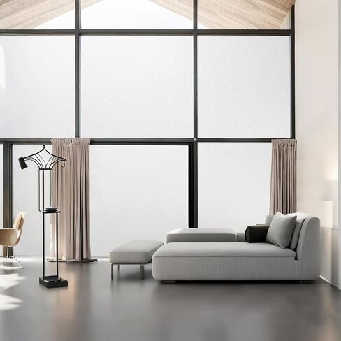 Frosted Window Film Static Cling Privacy Glass Film Removable No Glue Waterproof UV Protection for Bathroom Kitchen Bedroom (17.7x78.7 Inch) in Saudi Arabia