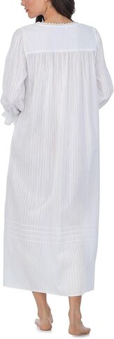 Eileen West Nightgowns for Women, Madison Cotton Long Sleeve Lightweight Button Down Night Shirt in Saudi Arabia