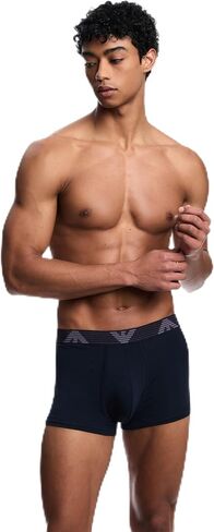 Emporio Armani Men's Textured Logo Band Trunk in Saudi Arabia