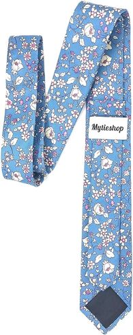 Mytieshop Cotton Men’s Floral Tie Great for weddings, gifts, anniversaries, elopements, weddings, prom, wedding shoots in Kuwait