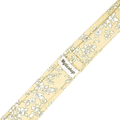 Mytieshop Cotton Men’s Floral Tie Great for weddings, gifts, anniversaries, elopements, weddings, prom, wedding shoots in Kuwait