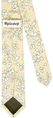 Mytieshop Cotton Men’s Floral Tie Great for weddings, gifts, anniversaries, elopements, weddings, prom, wedding shoots in Kuwait