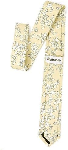 Mytieshop Cotton Men’s Floral Tie Great for weddings, gifts, anniversaries, elopements, weddings, prom, wedding shoots in Kuwait