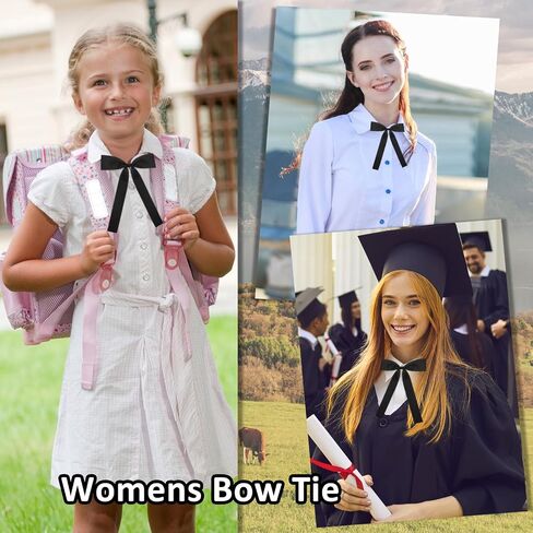 Western Ties for Men, Pre-tied Colonel Bow Tie Ribbon String Bow Ties for Men Women for Costume Uniform in Saudi Arabia