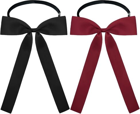 Western Ties for Men, Pre-tied Colonel Bow Tie Ribbon String Bow Ties for Men Women for Costume Uniform in Saudi Arabia