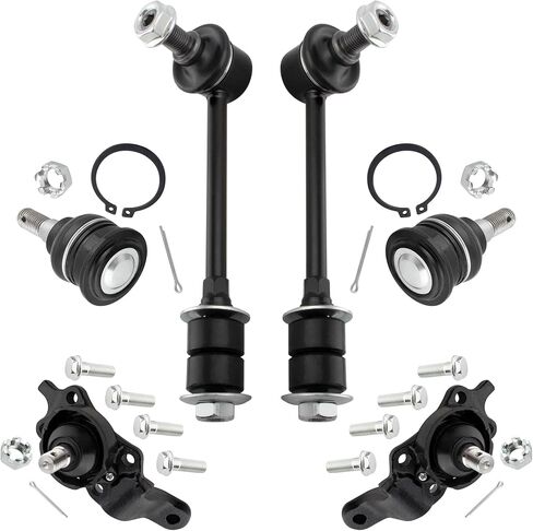 6pcs Stabilizer Stablizer Bar Links Lower & Upper Ball Comborts Side Driver Driver Side Toyota Tundra 2004-2005 (التعليق على الطرق الوعرة) K80521 K80522 K90255 K90681 in Saudi Arabia