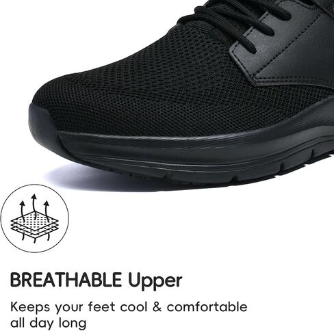 Men's Non Slip Work Shoes Walking Shoes Slip Resistant Restaurant Waterproof Shoes Food Service Chef Kitchen Breathable Sneakers in Saudi Arabia