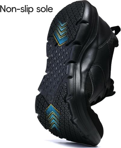 Men's Non Slip Work Shoes Walking Shoes Slip Resistant Restaurant Waterproof Shoes Food Service Chef Kitchen Breathable Sneakers in Saudi Arabia