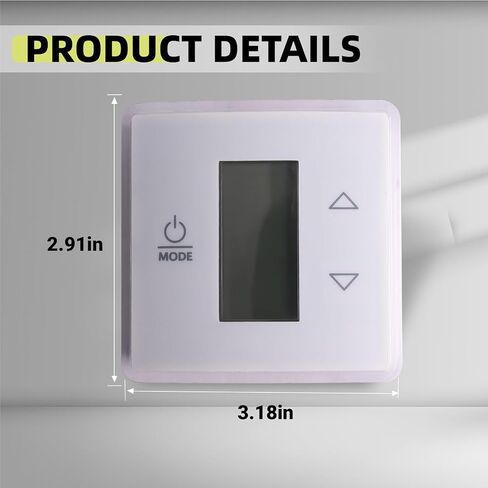 نسخة محدثة من ترموستات الجدار RV ، 3316250.712 منطقة ترموستات RV AC - أسود ، ثلاث مناطق إدخال ، الإضاءة الخلفية الزرقاء الفاتحة الذاتي in Saudi Arabia