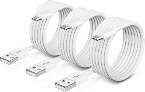 2 حزمة كابل USB-A إلى USB-C Carplay لأجهزة iPhone 16/15، iPhone 16/15 Plus، iPhone 16/15Pro، iPhone16/15Pro Max Carplay USB C Cord، iPad usb C Cable 10th، iPad Air Car Charger Cable Cord (أبيض) in Saudi Arabia