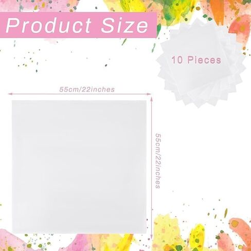 20 Pcs White Bandanas for Tie Dye DIY Blank Cotton Bandanas Plain Handkerchiefs Headband Head Wrap 22" x 22" in Saudi Arabia