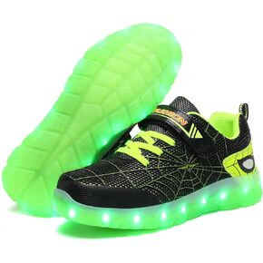Kids Light Up Sneakers for Boys and Girls, Breathable LED Running Shoes for Toddlers, Comfortable & Non-Slip, Perfect for Play and Sports