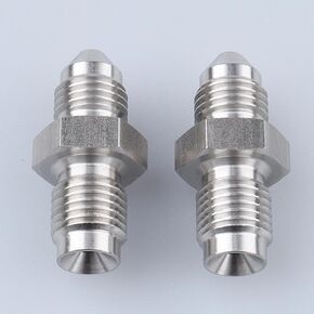 -3 إلى 3/8 × 24 مقلوب مقلوب مقلوب محول الفرامل من الفولاذ المقاوم للصدأ ، حزمة 2