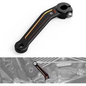 Black Front Inner Shift Arm Swap Front Gear Lever Compatible with Harley Road King Police FLHP 2017-2024, Street Glide FLHX 2017-2024, Replacement for 33600088, See Fitment