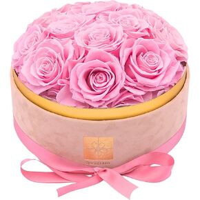 Floragram Forever Roses in a Box – 13 Large Preserved Roses That Last 1–3 Years – Dome-Shaped Real Roses with Acrylic Lid – Forever Flowers Gift for Her – Birthday, Anniversary, Eid, Mother’s Day
