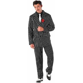 Morph 1920s Mens Gangster Costume, Roaring 20s Mobster Outfit for Men, Vintage Style Party Attire