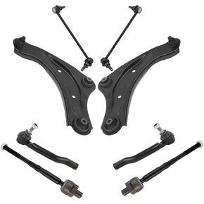 TRQ Front Steering and Suspension Kit Arm with ball koin koin koin stiplizer studizer rolizer rolizer rond rol incluction includy for the 2011-2017 Nissan Juke 2011-2012 Leaf