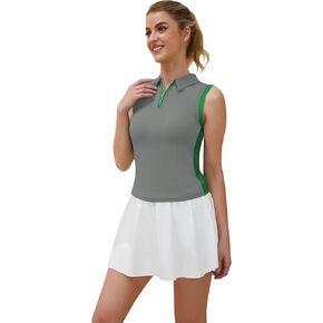 قميص الجولف من القمصان المصبوبة بأكمام القمصان UPF 50+ 1/4 ZIP UP TOPS TOPS