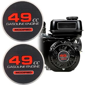 2PCS سحب ملصق Starter 49cc Modified 49cc البند 69730 ملصقات الدراجة الصغيرة للمنفذ 212 محرك CT200U BT200X KT196 BAJA MB200 Performance Parts GO KART MINI BIKE 196CC 224CC 200CC 200CC