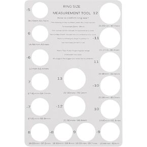 Smart Ring Size Measuring Tool，Universal Compatibility for Ring Measurer, Compatible with Oura Ring Gen3/Oura Ring 4 Sizing Kit, Size 5-13