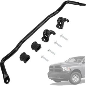 55398938AC Bront Sway Bar with Litchings Kit ، Front Suspension Bar Bar Kit Comptaible مع 2009-2010 Dodge Ram 1500 ، 2011-2018 Ram 1500 ، 2019-2022 Ram 1500 Classic 4WD ، OEM# 55398938ab