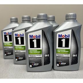 Mobil 1 زيت المحرك الاصطناعي 0W-8 Jaso GLV-1-6 Quarts (حالة واحدة)