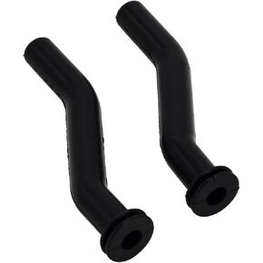 596163 2Pcs Vacuum Hose Compatible with John Deere D125 D130 D140 D160 D170 Lawn Mower Tractor Replace 593998 797408