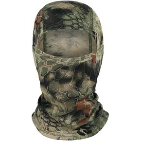 Camouflage Balaclava Face Mask, Full Coverage Tactical Hood, Military (US, Numeric, 0, JM-FH-01)