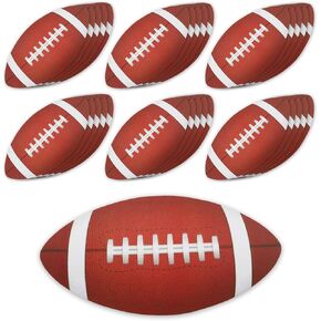 Football Stickers for Poster Board, 15 PCS Football Cutouts(11.8 x 7.1 inch), Superbowl Decorations 2025 Sport Football Themed Birthday Party Decorations Bulletin Board Wall Backdrop Classroom Decor