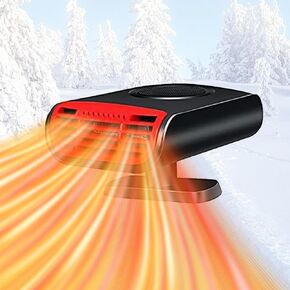 Car Heater, 12V 150W Portable Car Heater, 2 in 1 Fast Heating Defrost Defogger, Windscreen Defogger Window Defroster for Car, Car Heater Plug into Cigarette Lighter