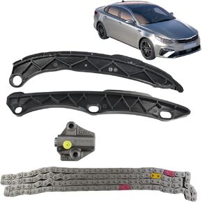 Engine Timing Chain Kit Compatible with Hyundai Santa Sonata Tucson Compatible with Kia Optima Sorento Sportage 2.0 2.4 2011-2019 Replaces 24410-2G810 24321-2G111 24420-2G101 24431-2G101