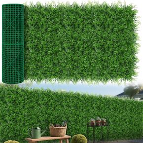 ألواح الجدار العشب لفة ، 40 "x120" (33.33 قدم مربع) جدار خلفي العشب الاصطناعي مع أوراق استوائية ، وأشعة فوق البنفسجية ، فواك ، ألواح خشب البوس
