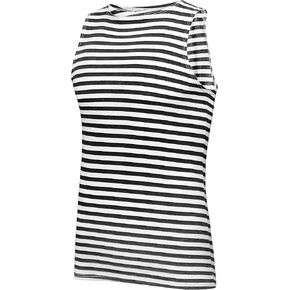 Genuine Russian Black Striped Marine Corps Tank Top Sleeveless Shirt
