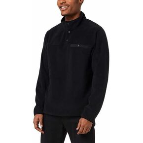 32 Degrees Men’s Quarter Snap Pullover (XL, Black)