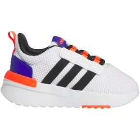 حذاء الجري adidas Racer TR21، كربون/أسود/برتقالي شبه مؤثر (فيلكرو)، 2 US للجنسين للأطفال الصغار