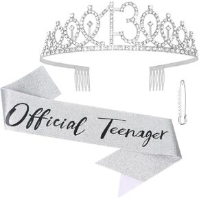 سيماتو 13th عيد ميلاد Sash و Tiara Kit- ديكورات عيد ميلاد 13 in Kuwait